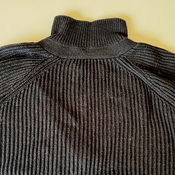 INTERMIX Black Ribbed Knit Sweater - Picture 6 of 9